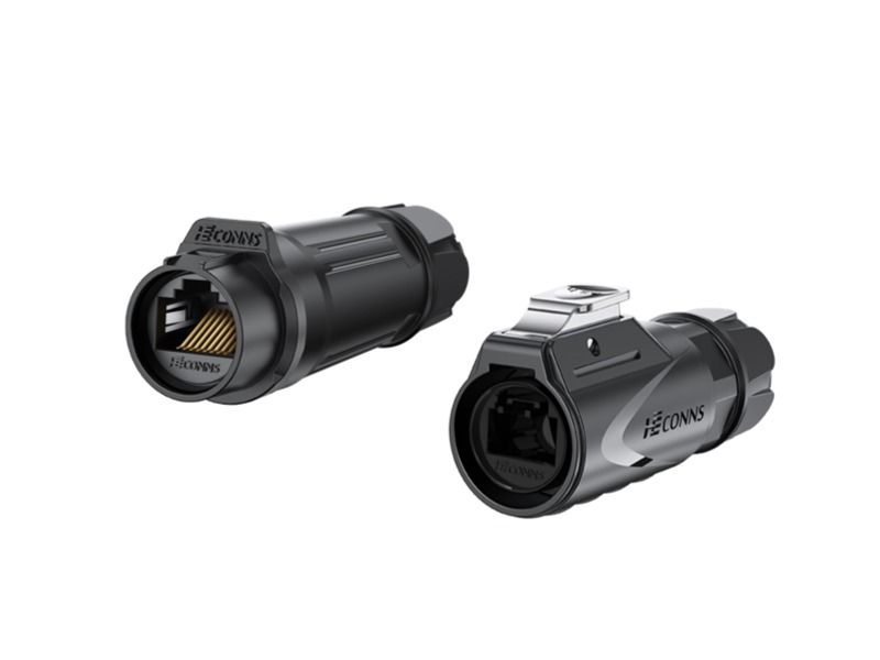 LP16型RJ45塑料公母对插款千兆传输网口信号防水连接器